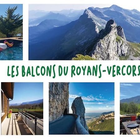 Balcons Du Royans.Logement Entier Piscine Saint-Jean-en-Royans Extérieur photo