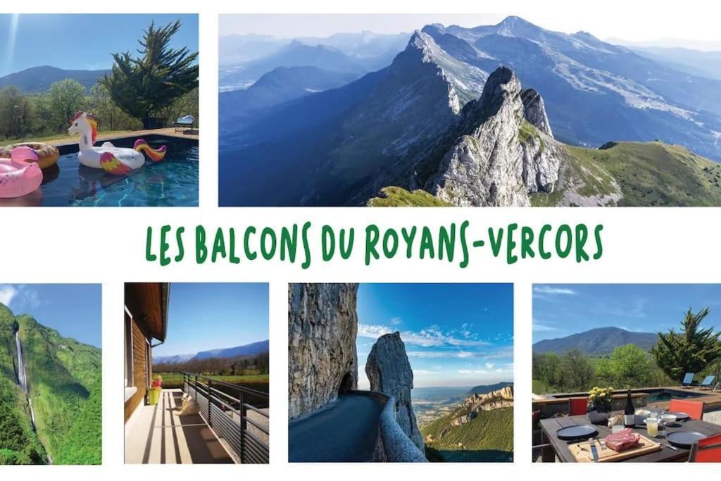 Balcons Du Royans.Logement Entier Piscine Saint-Jean-en-Royans Extérieur photo