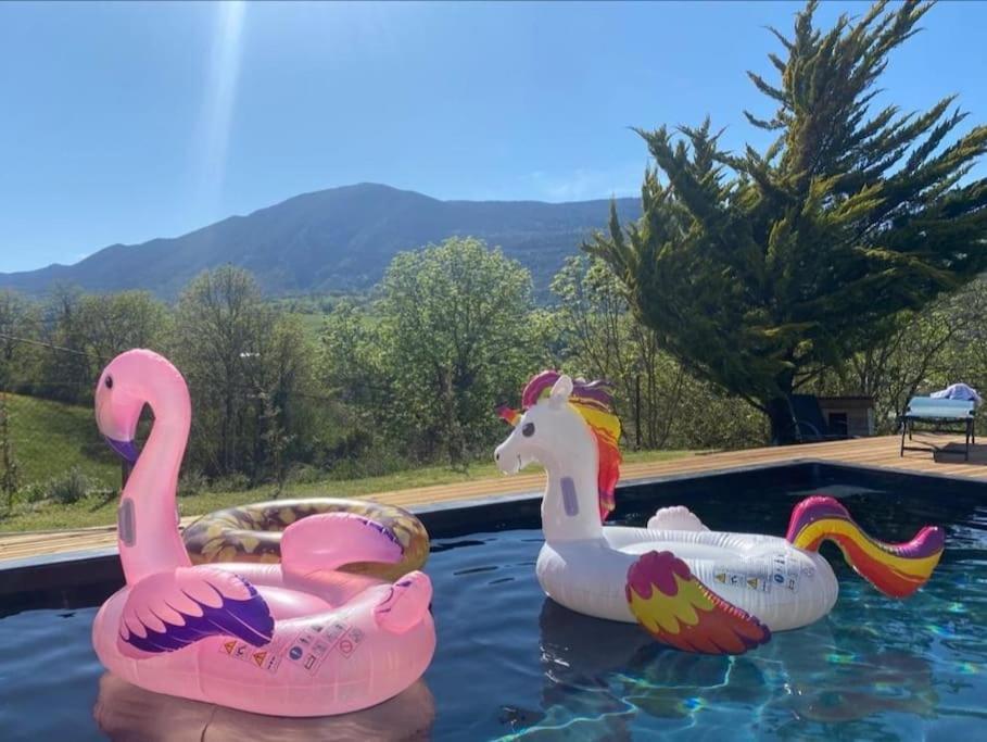 Balcons Du Royans.Logement Entier Piscine Saint-Jean-en-Royans Extérieur photo
